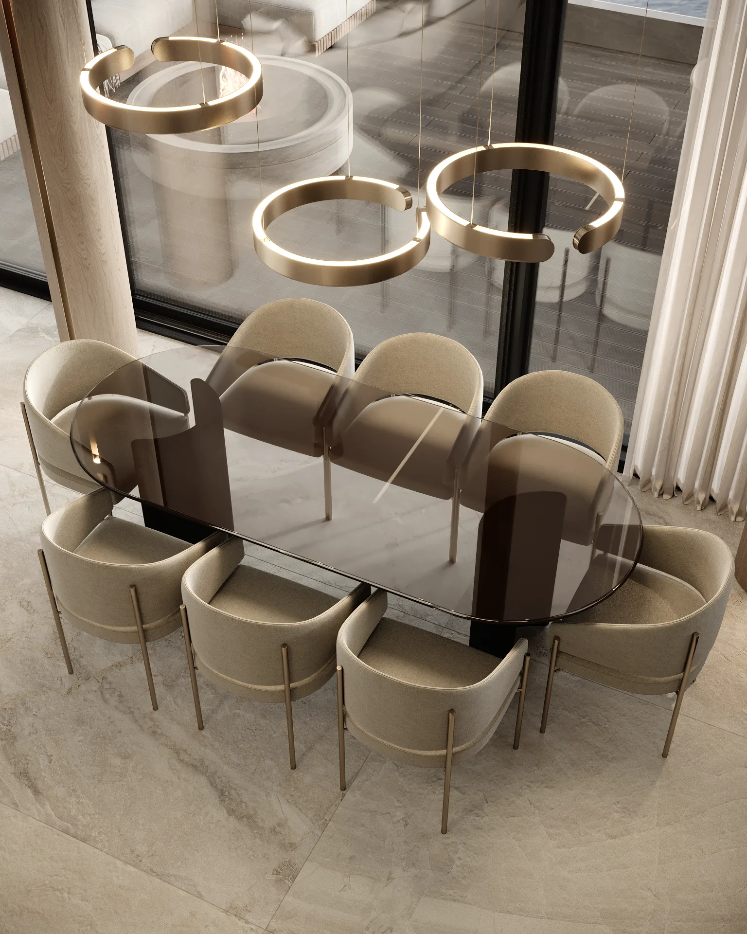 Golden Penthouse, detail