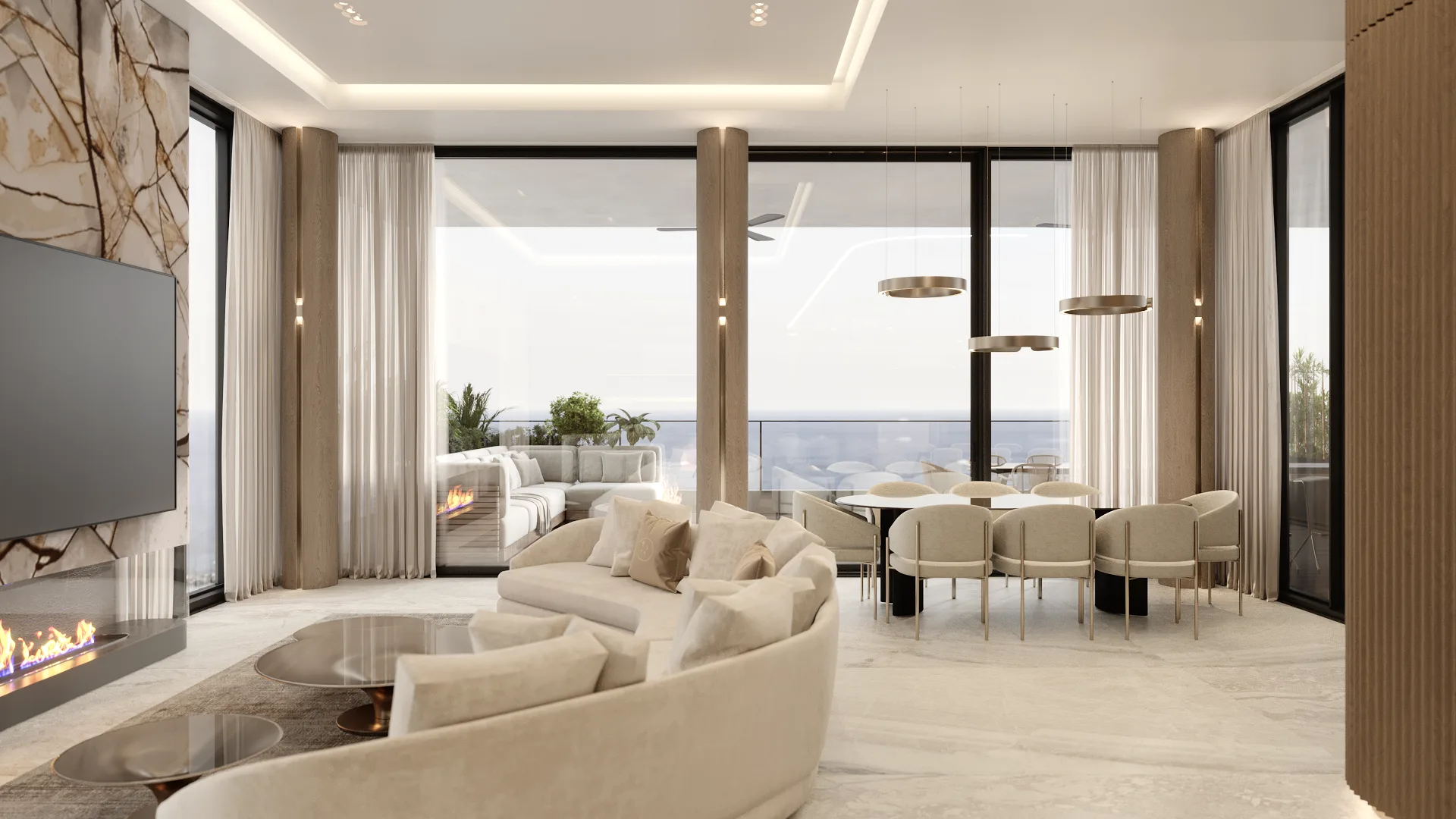 Golden Penthouse, detail