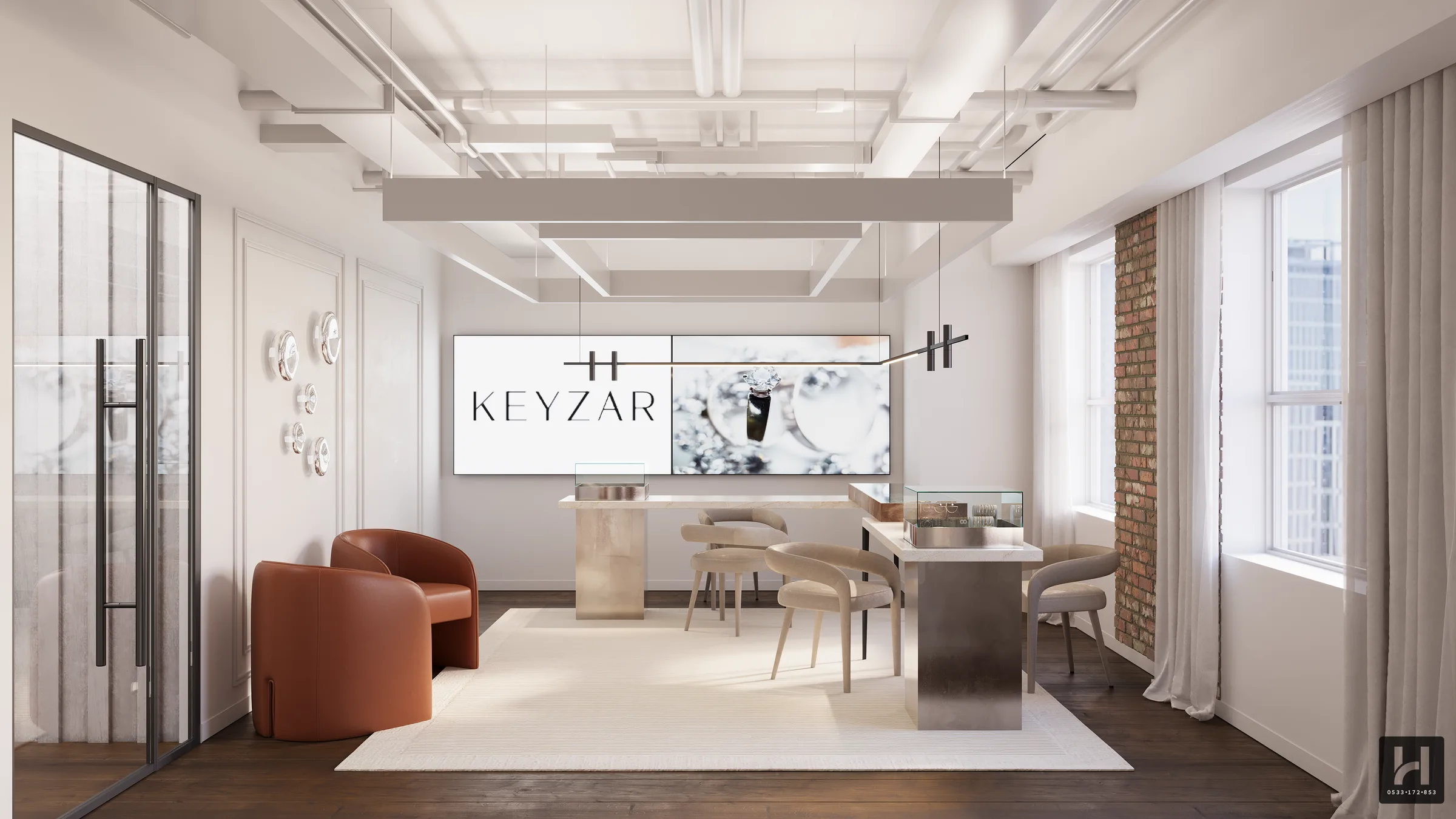 Keyzar Showroom, detail
